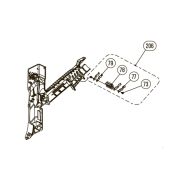 Запчасть №206 для Hybest GSR40A. Аккумуляторные контакты в сборе