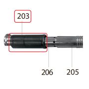Запчасть №203 для FDPAG-H8. Глушитель в сборе (1, 2, 3)