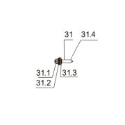 Запчасть №31 для PAG311BWT. Ударник в сборе