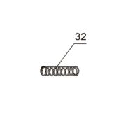 Запчасть №32 для PAG311BWT. Пружина ударника