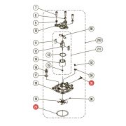 Запчасть №203 для HGSR. Крышка цилиндра в сборе